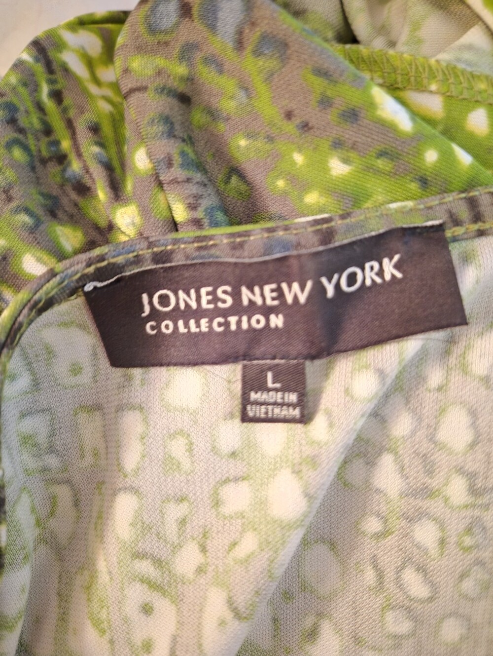 Jones New York Green Dress Size Large - Picture 3 of 3